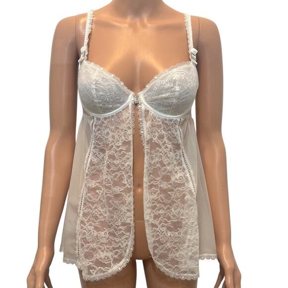 I Do Victoria's Secret 34B underwire front close sheer lace top BC 2856 - Picture 12 of 12